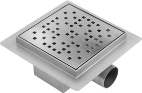 Rea Dots, nerezový odtokový žľab 150x150 mm, oceľová, REA-G6203