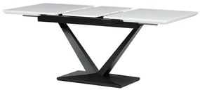 Autronic BONTEC Jedálenský stôl rozkladací 140-180x85 cm, mdf, biela, HT-W1630 WT Farba: Biela