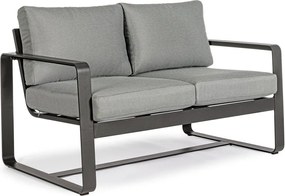 Sivá hliníková záhradná pohovka Merrigan – Bizzotto