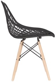 Bestent Jedálenská stolička škandinávsky štýl Black String