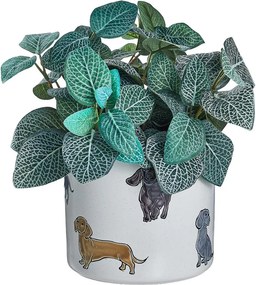 DOG LOVER Kvetináč jazvečík 18 cm - béžová