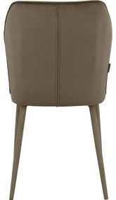 Hnedé zamatové jedálenské stoličky v súprave 2 ks Wilma – Støraa