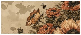 Obraz - Včelia lúka II. (120x50 cm)