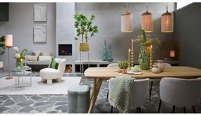 Krémovobiele kovové jedálenské kreslá v súprave 2 ks Radaja – Light &amp; Living