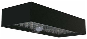 LED Solárne nástenné svietidlo so senzorom LED/6W/3,7V IP65 4000K 3000 mAh čierna