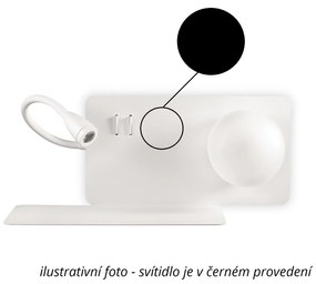 IDEAL LUX LED nástenné osvetlenie BOOK-1, čierne