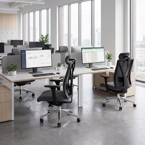 Ergonomická kancelárska stolička tmavosivá VECTOR