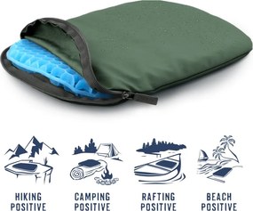 Cestovný podsedák MOSH Kamper light tmavá khaki / čierna