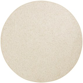 BT Carpet, Kusový koberec Wolly 102843 kruh, 200x200 (priemer) kruh, biela, obývacia izba