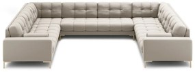 Béžová rohová pohovka do "U" Bali – Cosmopolitan Design