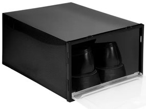 Úložné boxy na topánky OSLO čierne (10 ks)