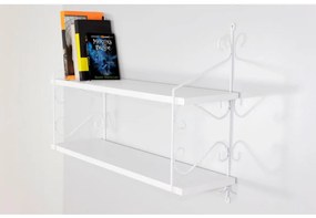 Nástenná polica SERAMONI 51x72 cm biela