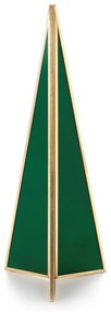 Stojan na šperky AmeliaHome Fir fľašovo zelený, velikost 10x10x25cm