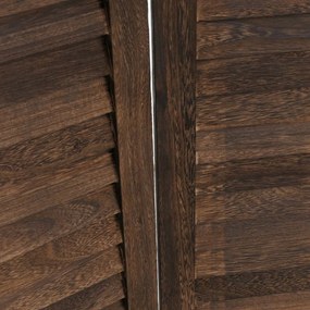 Paraván T568, deliaca stena, 4 panely - 170 × 160 cm - hnedá