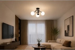 BRILAGI - Prisadený luster MILO 3xE27/60W/230V čierna