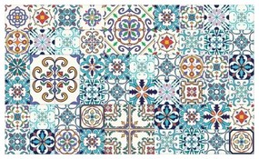 Sada 60 nástenných samolepiek Ambiance Tiles Azulejos Antibes, 10 × 10 cm