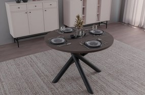Okrúhly jedálenský stôl 110 cm Ossla (orech). Vlastná spoľahlivá doprava až k Vám domov. 1116738