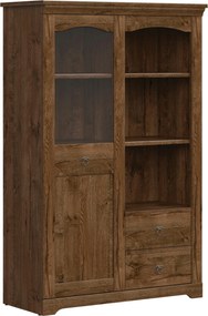 XXXLutz VITRÍNA, farba duba, 103/158,5/44,50 cm Cantus - Sklenené vitríny - 002427011204