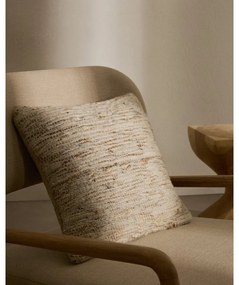 Obliečka na vankúš s prímesou vlny 45x45 cm Selise – Kave Home