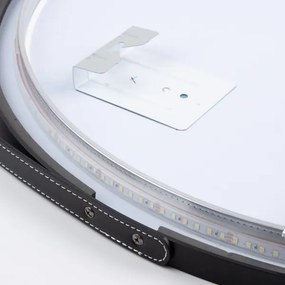 BRILAGI-LED Kúpeľňové zrkadlo VERESE LED/19W/230V 60 cm čierna IP44 CRI 90 stmievateľné + CCT