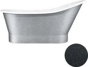 Besco Voľne stojaca vaňa z liateho mramoru Gloria Glam G 150x67 (160x67,5) BESCO-Rozmery: 150x67, BESCO-Farba: Biela/grafit