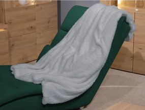 Deka Kuschelteddy 150x200 cm, strieborná%