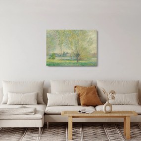 Sklenený obraz - Claude Monet, The Willows, reprodukcia (70x50 cm)