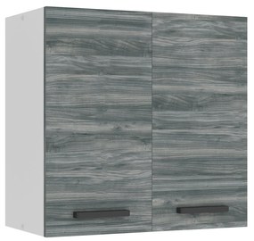 Kuchynská skrinka Belini Premium Full Version horná 60 cm šedý antracit Glamour Wood