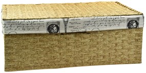 Úložný box s vekom s látkou PARIS Rozmery (cm): 40x27, v. 15