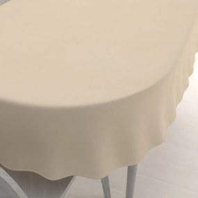 Biante Dekoračný oválny obrus BKS-407 Krémovo béžový 100x140 cm