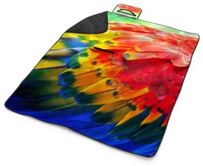 Sablio Plážová deka Farebné perie 2: 200x140 cm