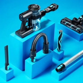 Niceboy ION Hurricane H5 Plus- Bezdrôtový tyčový vysávač 2v1 140W/2200 mAh čierna