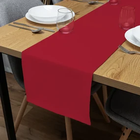 Biante Dekoračný behúň na stôl Rongo RG-087 Jahodovo červený 20x120 cm