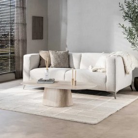 Konferenčný stôl 45-75 Centro 135x70cm 3D Ceramic Travertine - Komfort-nábytok