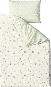 Obliečky z mikrovlákna STARS HEARTS zelené Rozmer obliečky: 70 x 90 cm | 140 x 200 cm