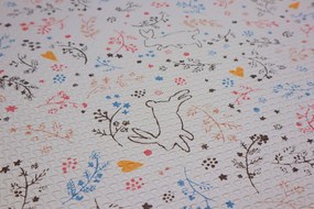 Little gem. carpets Detský penový koberec Sweet little rabbit – na von aj na doma - 100x140 cm