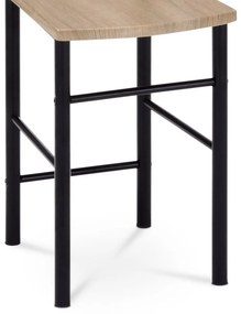 Nemý sluha 81870 BK čierny lak/dub sonoma, 119 cm