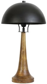 Drevená stolná lampa Jovany oil - Ø30*60cm / E27