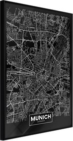 Plagát mapy mesta - City Map: Munich