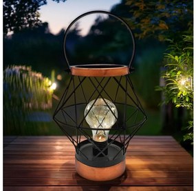 Solight WO3105 - LED Dekoračná stolná lampa LED/3xAA čierna/meď