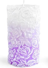 Parafínová svíčka DREAM 8x13,5 cm fialová