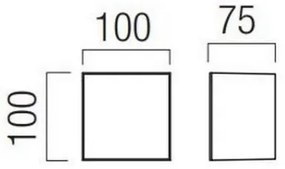 Redo 90322 - LED Vonkajšie nástenné svietidlo KODIAK LED/5W/230V IP65 biela/čierna