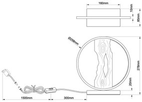 Brilliant - LED Stolná lampa CHAUMONT LED/7,5W/230V