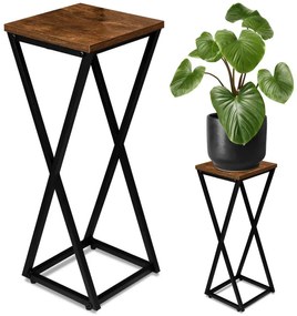 Stojan na kvety KONEL RUSTIC čierny 62 cm