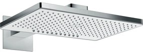 HANSGROHE Rainmaker Select horná sprcha 2jet EcoSmart, 466 x 300 mm, so sprchovým ramenom 461 mm, biela/chróm, 24015400