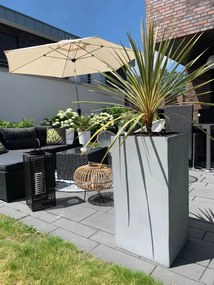 Kvetináč BLOCK, sklolaminát, výška 80 cm, betón design