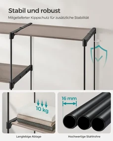 Otvorená šatníková skriňa RYG037R02