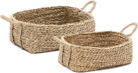 Košíky v súprave 2 ks z vodného hyacintu 34x24x19 cm Milly – Kave Home