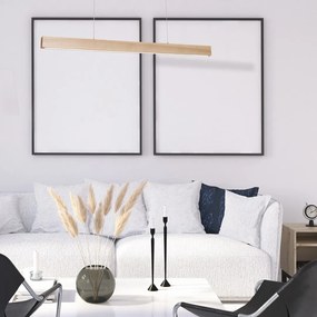 Závesné LED svietidlo Timber, 1x LED 18w, 3000k, drevo