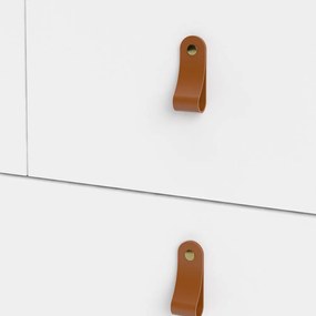 Biela vysoká komoda 82x99 cm Madrid – Tvilum